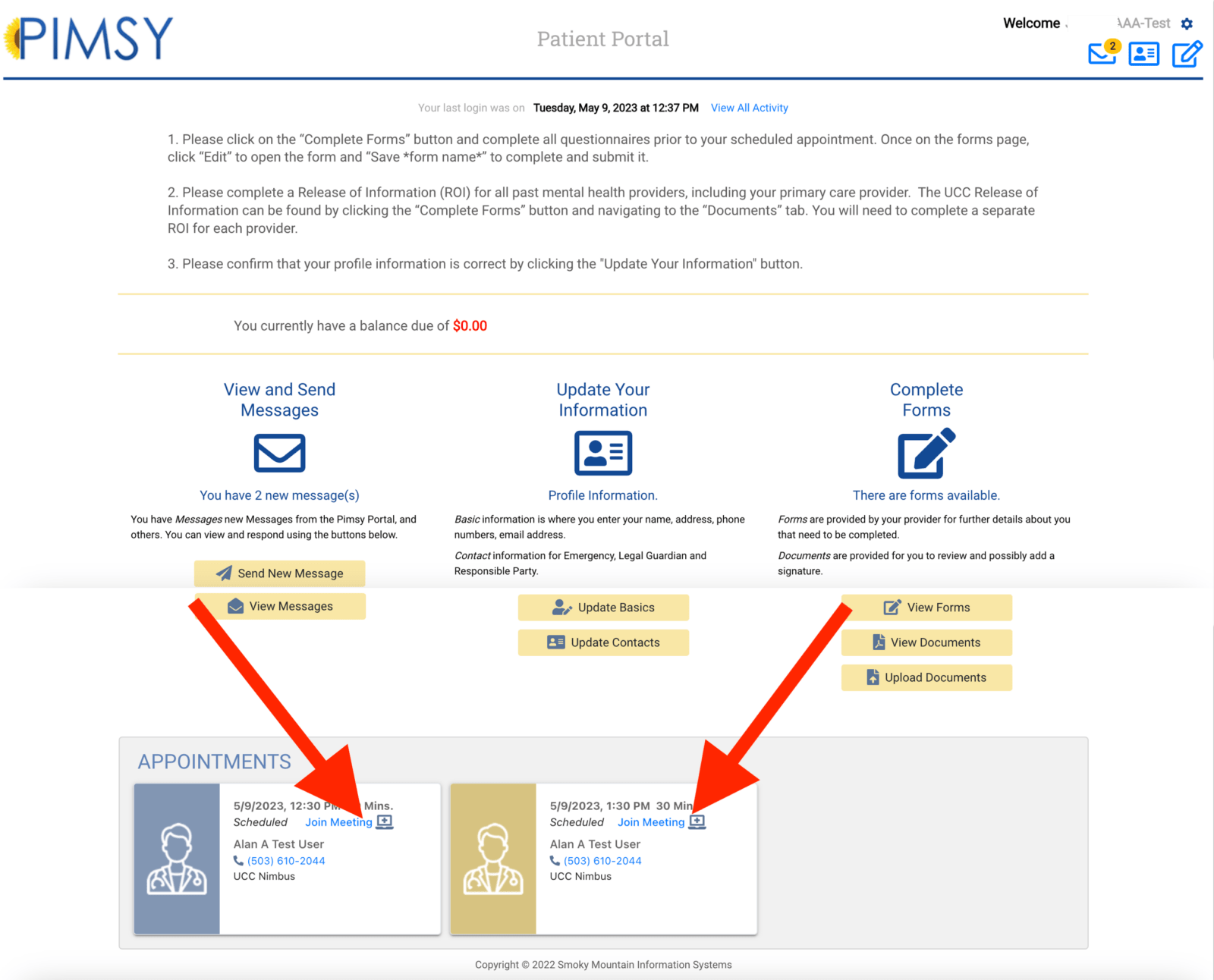 PIMSY Telehealth